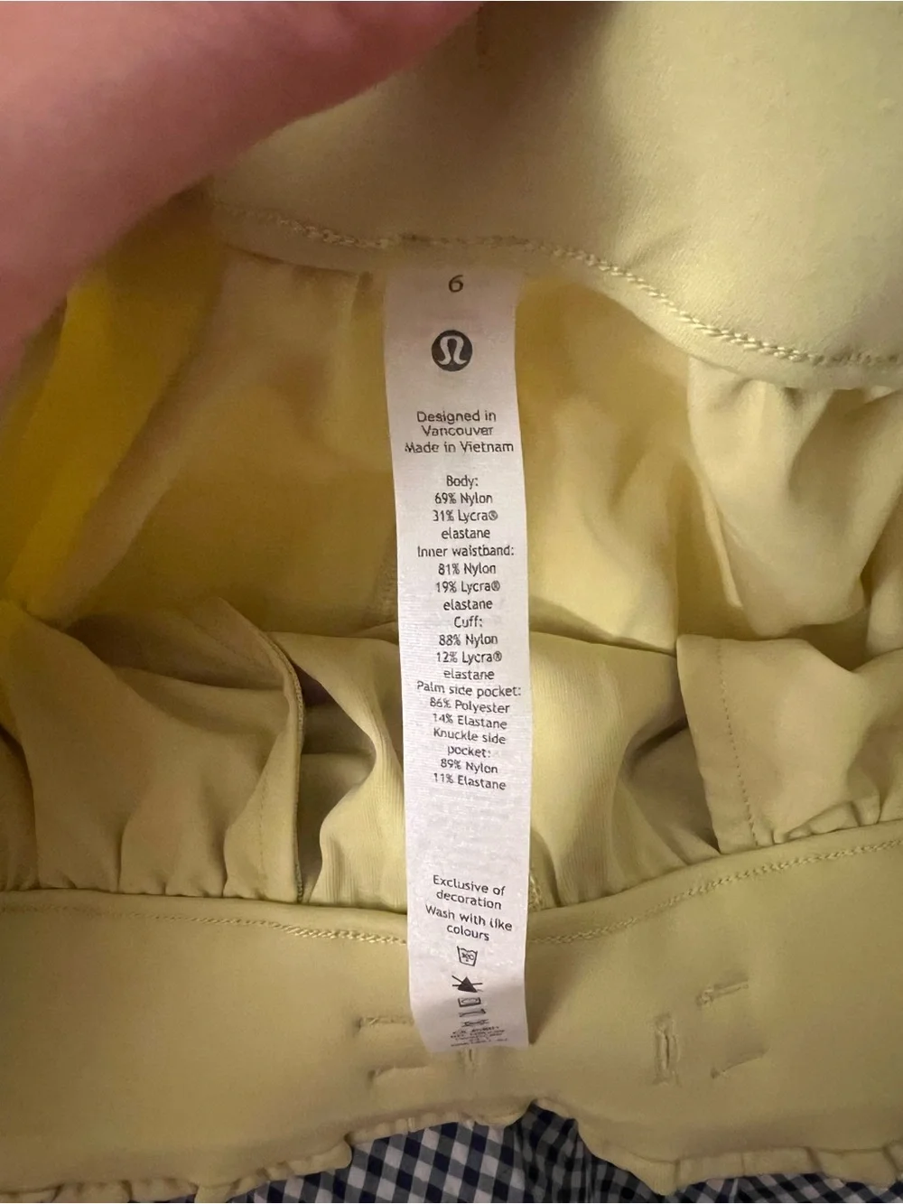 NWT Lululemon Stretch High Rise Jogger Finch Yellow Size 6